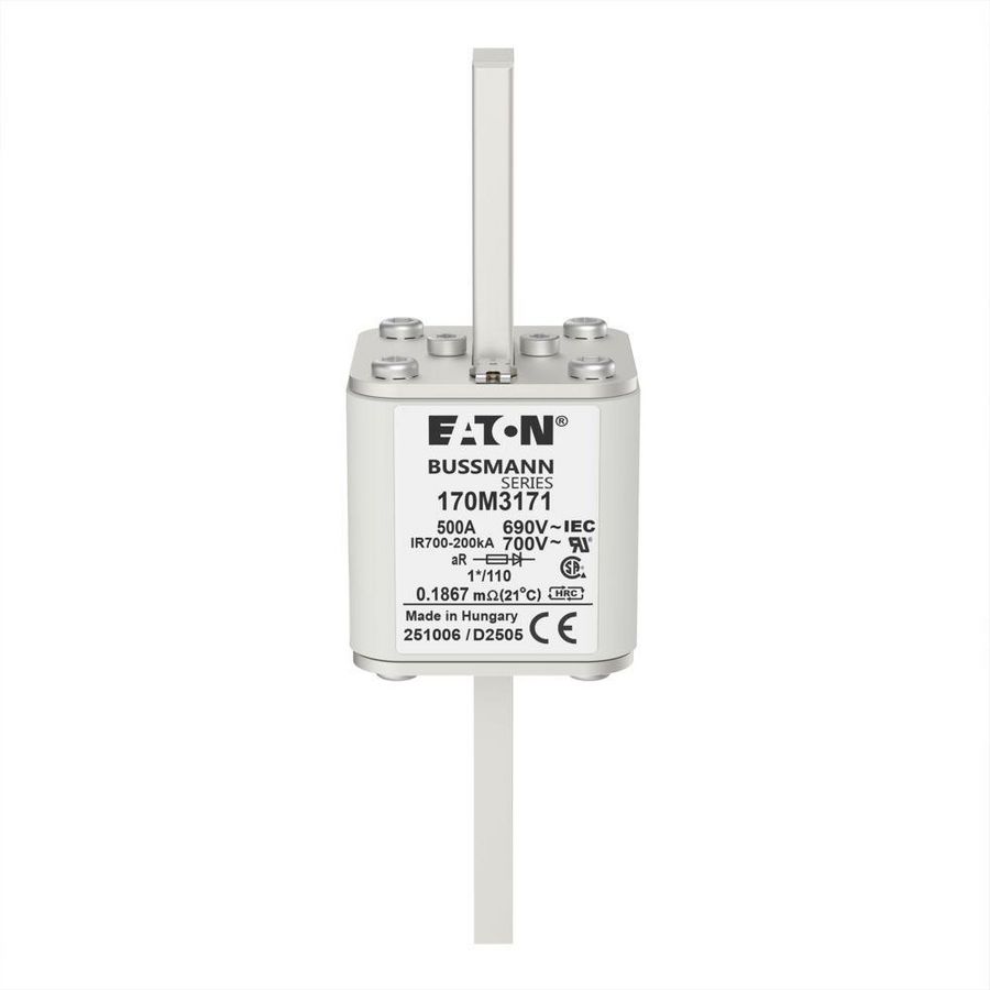 Zekering h. snelheid 500A AC 690V 200kA compact 1 45x VVE=6
