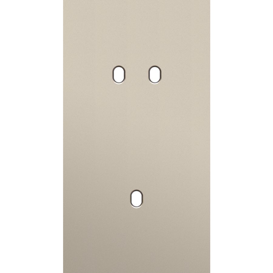Tweevoudige afdekpl. verticaal 71mm centerafstand een tweevo