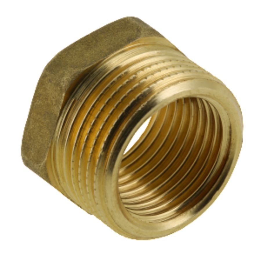 Verloopring messing 1" bt. x 3/8" bn. VVE=10