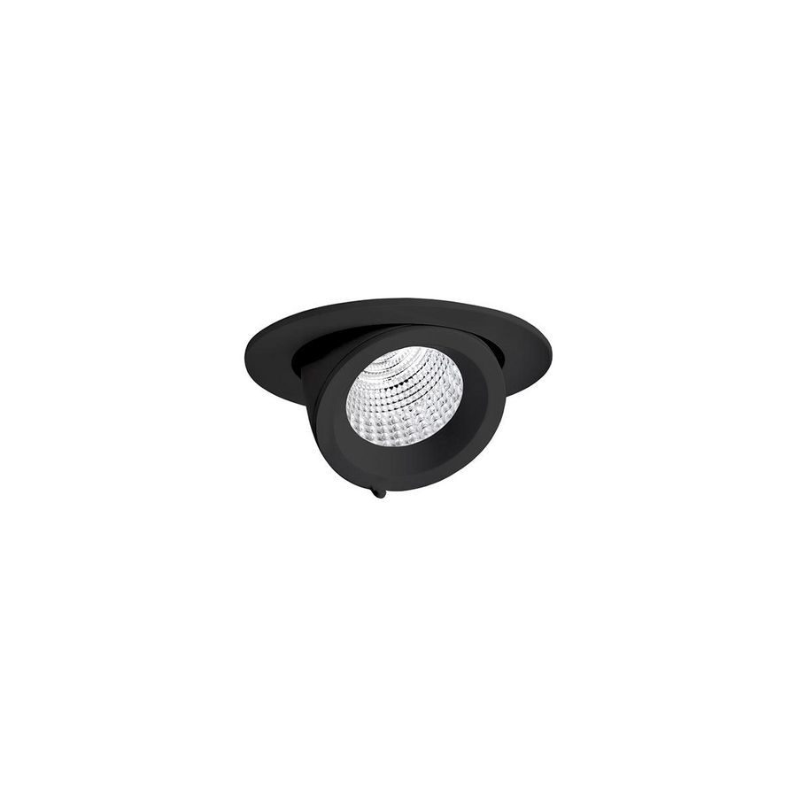 EB+ 431 10 930 C/I BK-RAL9005-LED-Inbouwspots 3000K 9W stati