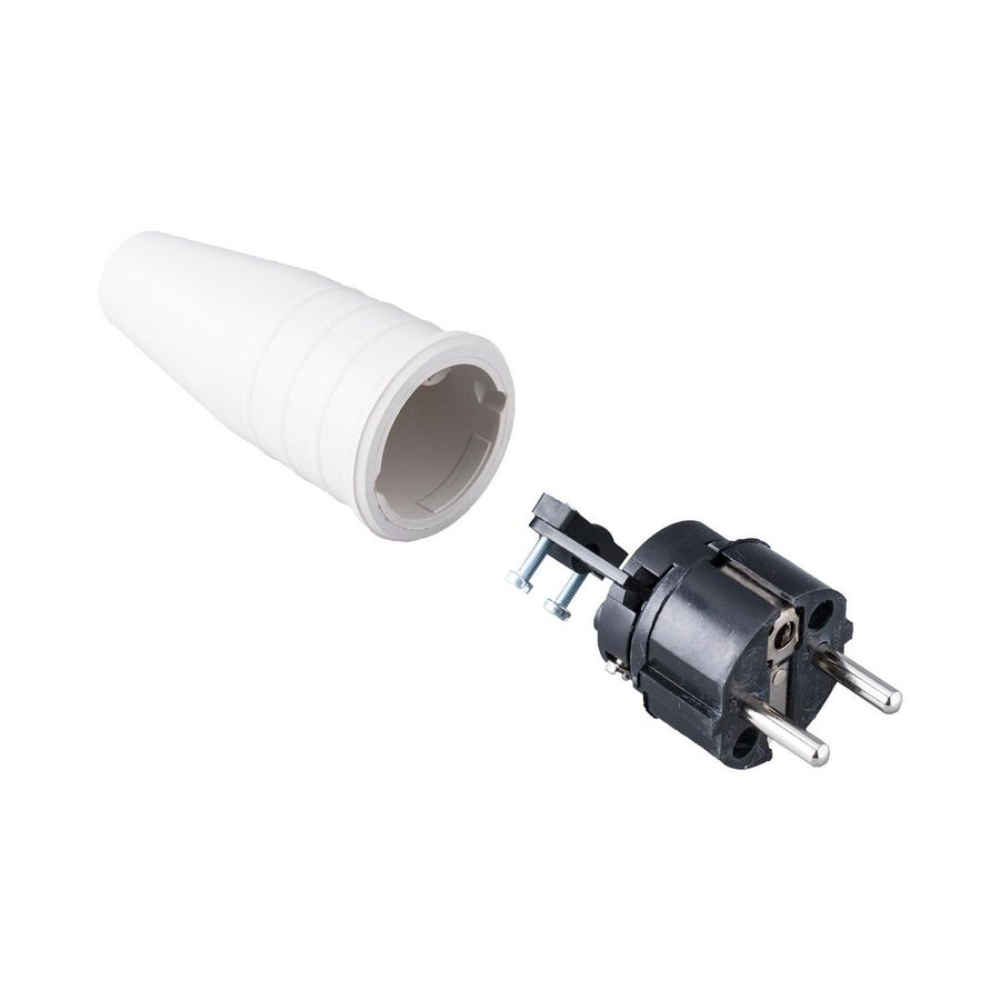 Volrubber contactstop 16A 250V bus/randaarde greep VVE=100