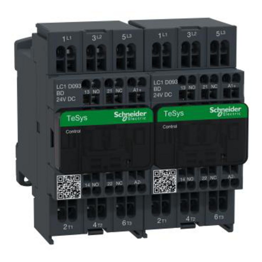 Omkeercont. 9A 3M/HCM+V Mechanisch verg. -Stuurspanning D