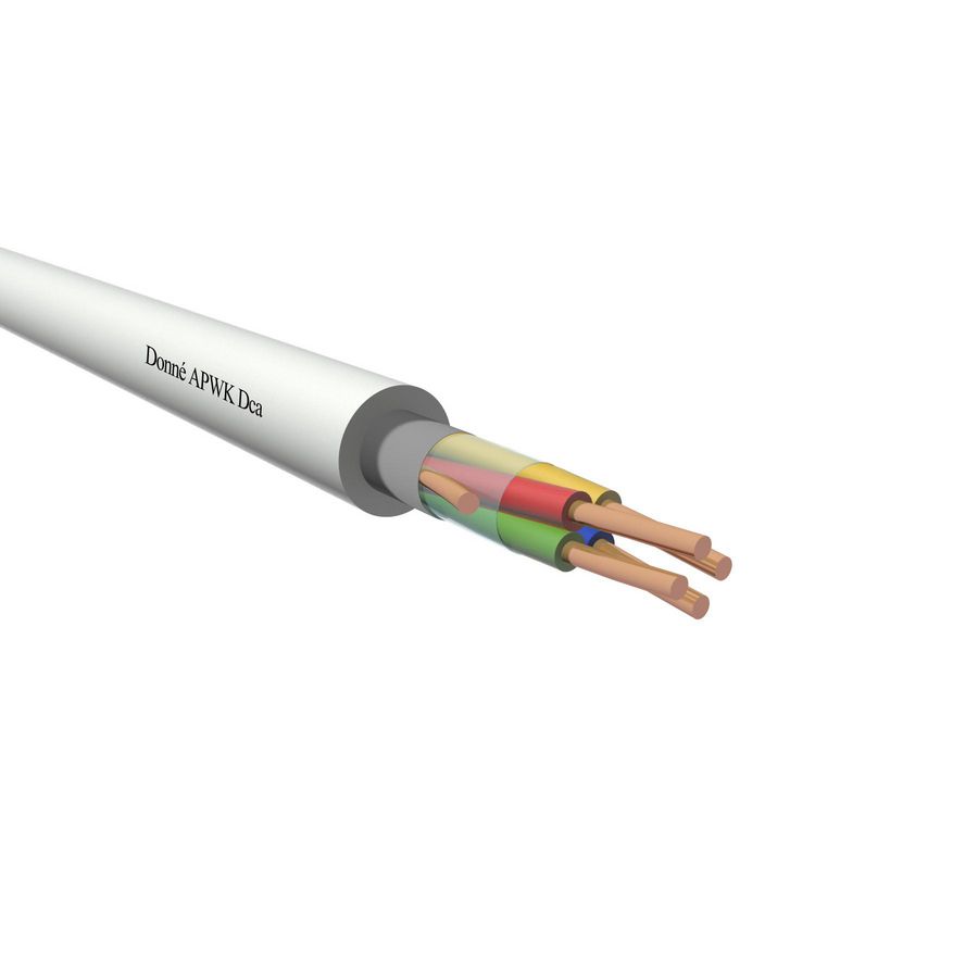 Ring a 100m.  APWK Dca-D-grijs 2x2x0,8mm