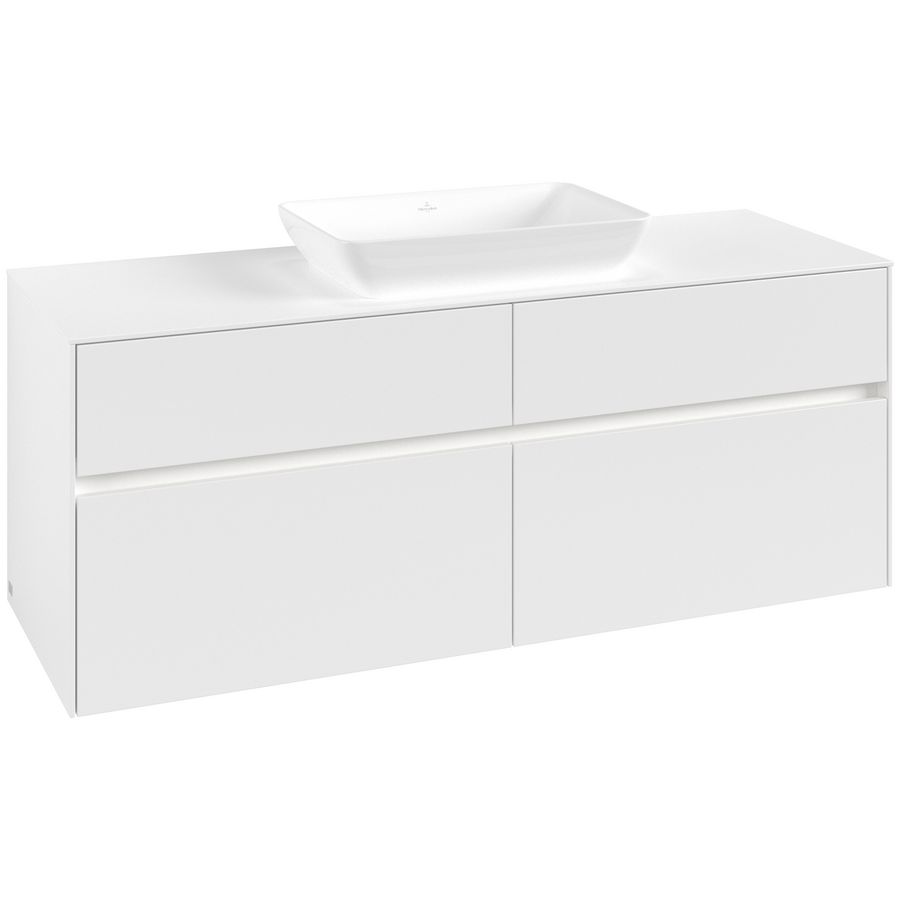 Wastafelonderkast Collaro 1400x548x500mm Wh.Matt C116B0MS
