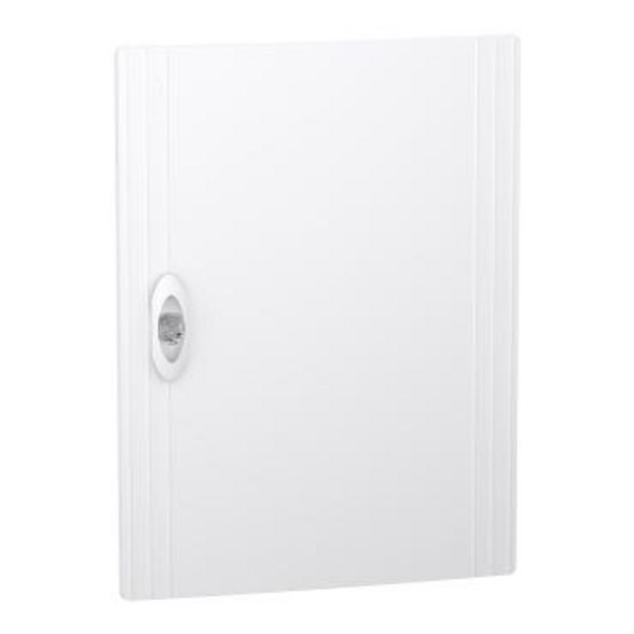 Deur PrismaSeT XS vol wit (RAL9003) verdeler 2 x 13 modules