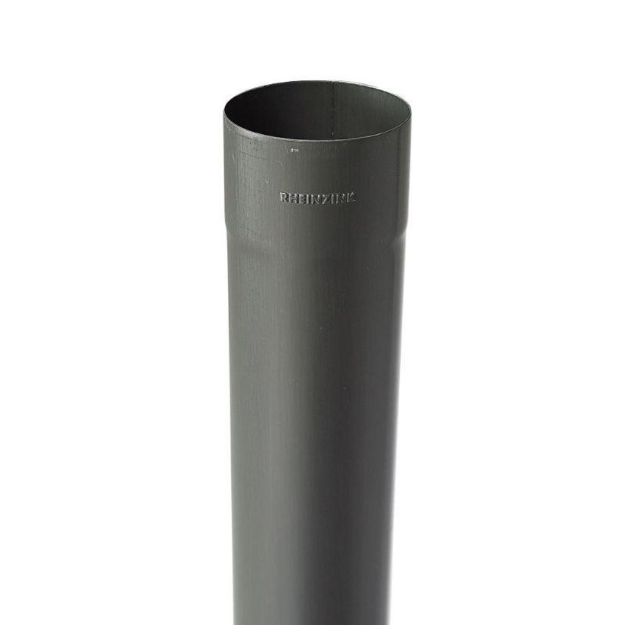 Lengte a 2mtr. zinken graphite-grey HWA buis gelast 100x0,7mm Rheinzink