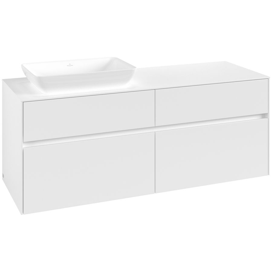 Wastafelonderkast Collaro 1400x548x500mm Wh.Matt C11700MS
