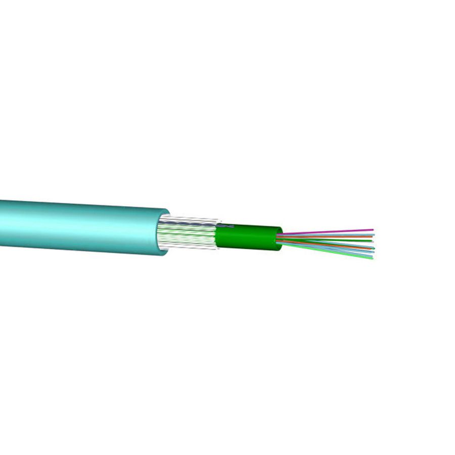 Glaskabel 24-vezelig OM4 Loose Tube in-out 1km Cca