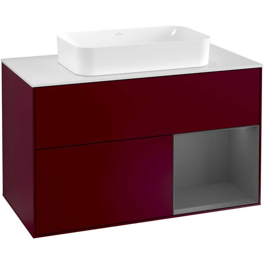 Wastafelonderkast Finion 1000x603x501mm Peony Matt Lacquer G251GKHB