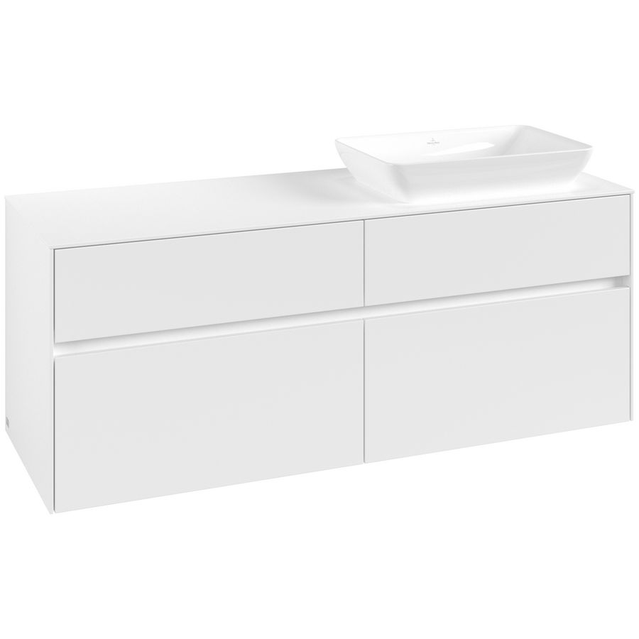 Wastafelonderkast Collaro 1400x548x500mm Wh.Matt C11800MS