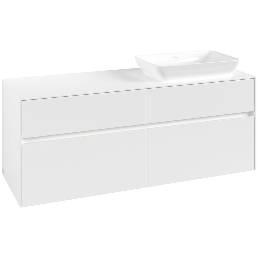 Wastafelonderkast Collaro 1400x548x500mm Wh.Matt C118B0MS