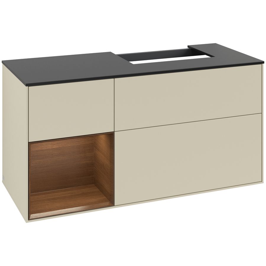 Wastafelonderkast Finion 1200x603x501mm S.Grey Matt Lacquer G142GNHJ