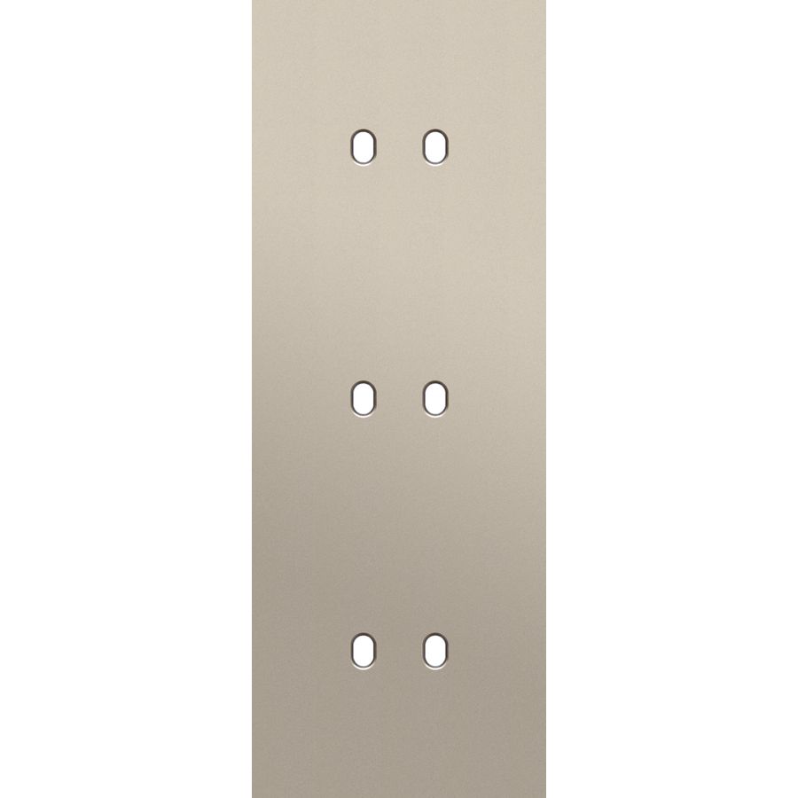 Drievoudige afdekpl. verticaal 71mm centerafstand drie tweev