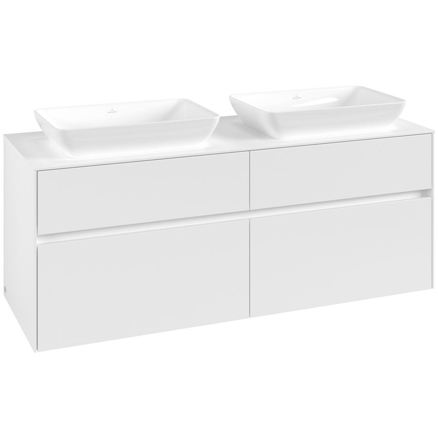 Wastafelonderkast Collaro 1400x548x500mm Wh.Matt C11900MS