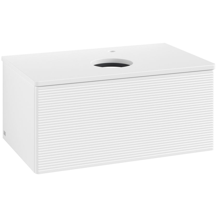 Wastafelonderkast Antao 800x360x500mm White Matt Lacquer L30150MT