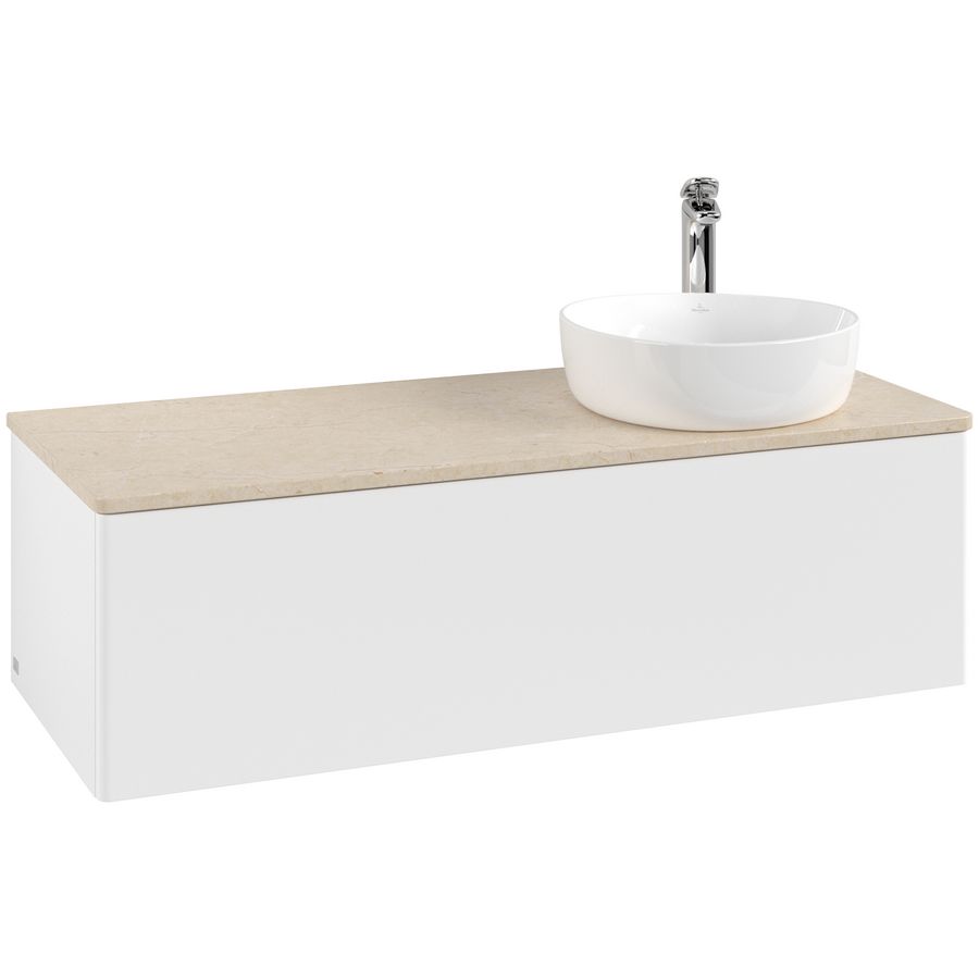 Wastafelonderkast Antao 1200x360x500mm White Matt Lacquer L34053MT