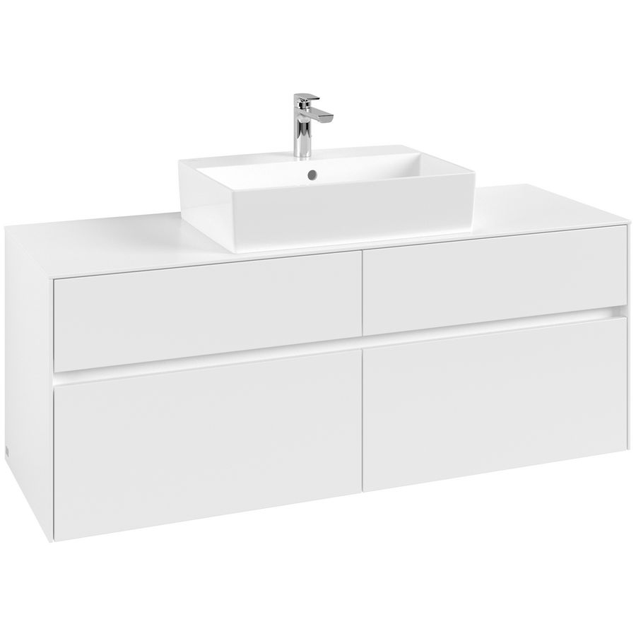 Wastafelonderkast Collaro 1400x548x500mm Wh.Matt C13100MS