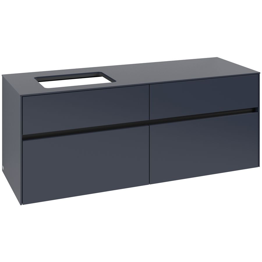 Wastafelonderkast Collaro 1400x548x500mm Marine Blue C117B0VQ