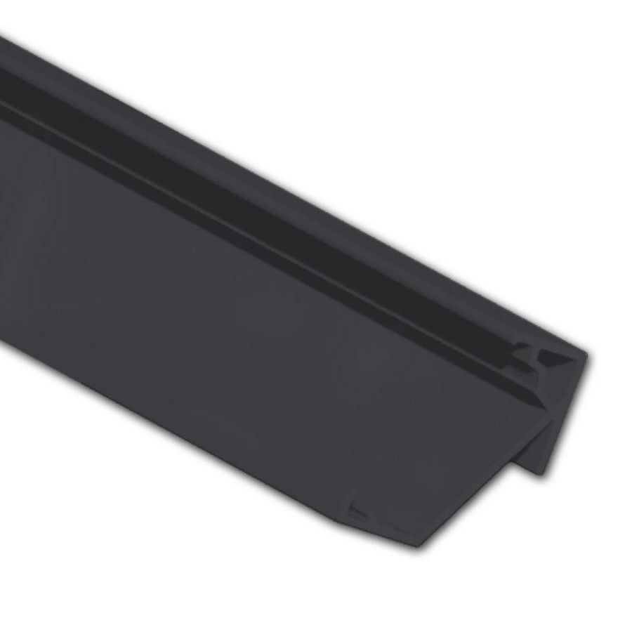 WP1 hoek profiel 30/60gr., 200 cm, zwart RAL9005