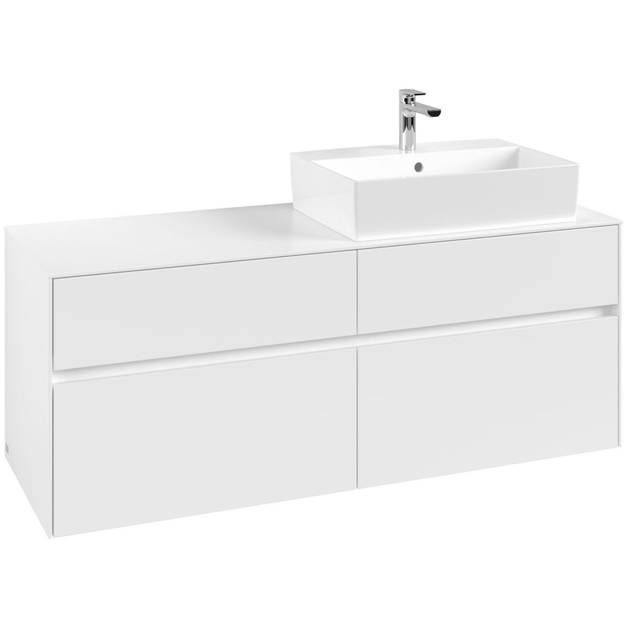 Wastafelonderkast Collaro 1400x548x500mm Wh.Matt C13300MS
