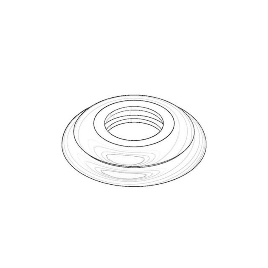 Rozet 55x27x10mm Messing (23kt Goud)