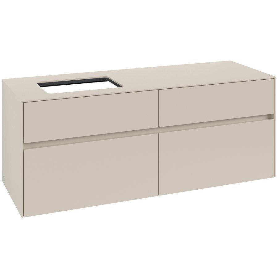Wastafelonderkast Collaro 1400x548x500mm Cashmere Grey C117B0VN