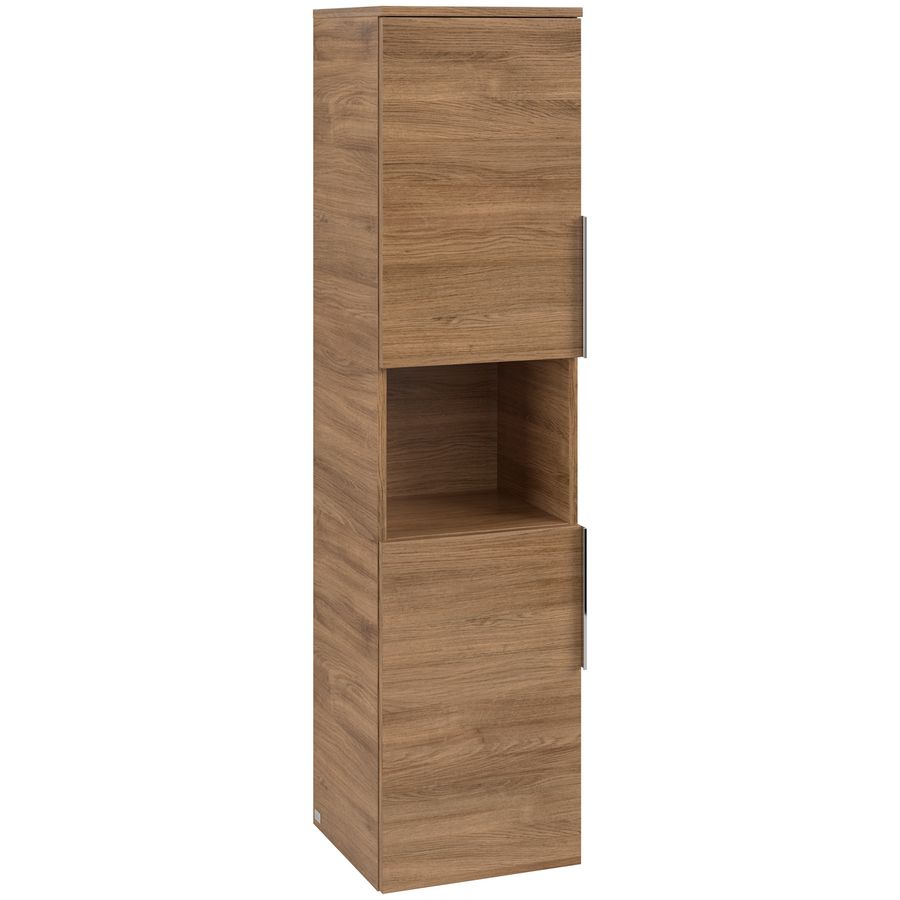 Hoge kast ARCHITECTURA 350x1400x346mm Oak Kansas B89700RH greep alu. glans