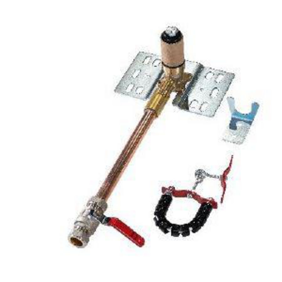 Montageset 3/4" muurmontage tbv EURO-M2 haspels 1/2" + 3/4" slang (809-515192)