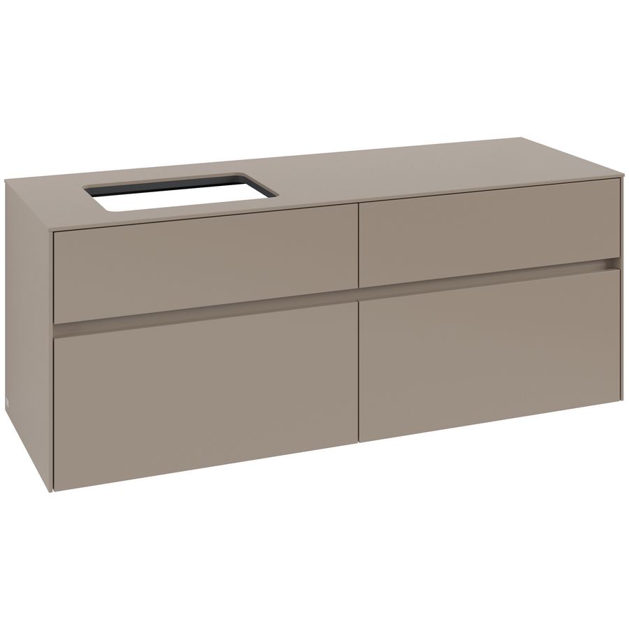 Wastafelonderkast Collaro 1400x548x500mm Taupe C117B0VM