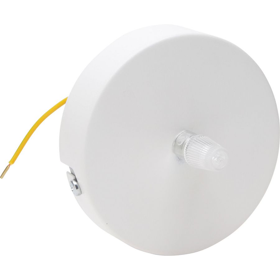Metalen plafondkap rond wit VVE=5