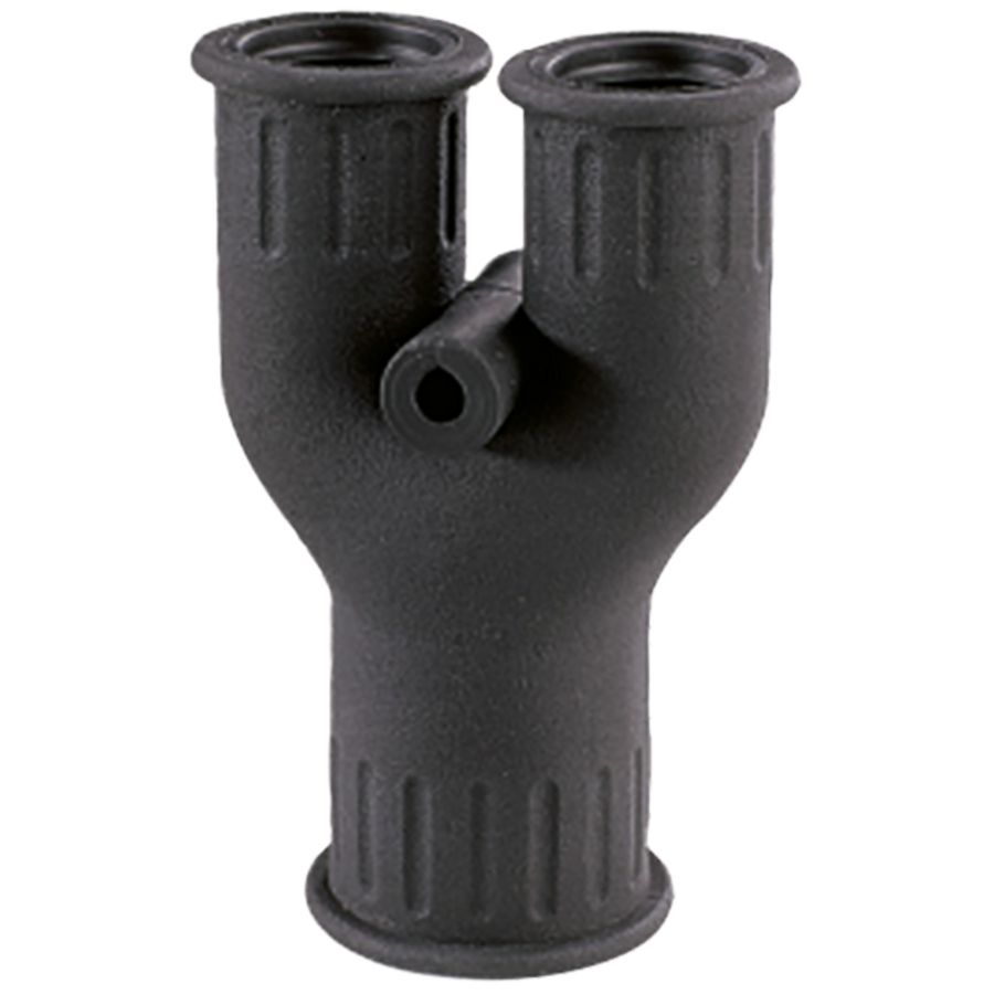 Y-stuk TPE kunststof Ø21,2mm - 2x Ø21,2mm zwart IP66 VVE=10