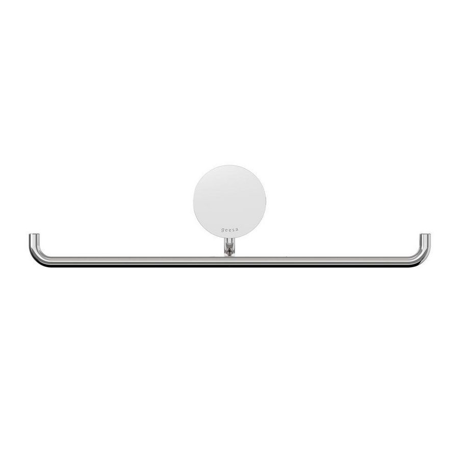 Closetrolhouder dubbel zonder klep Chroom OPAL