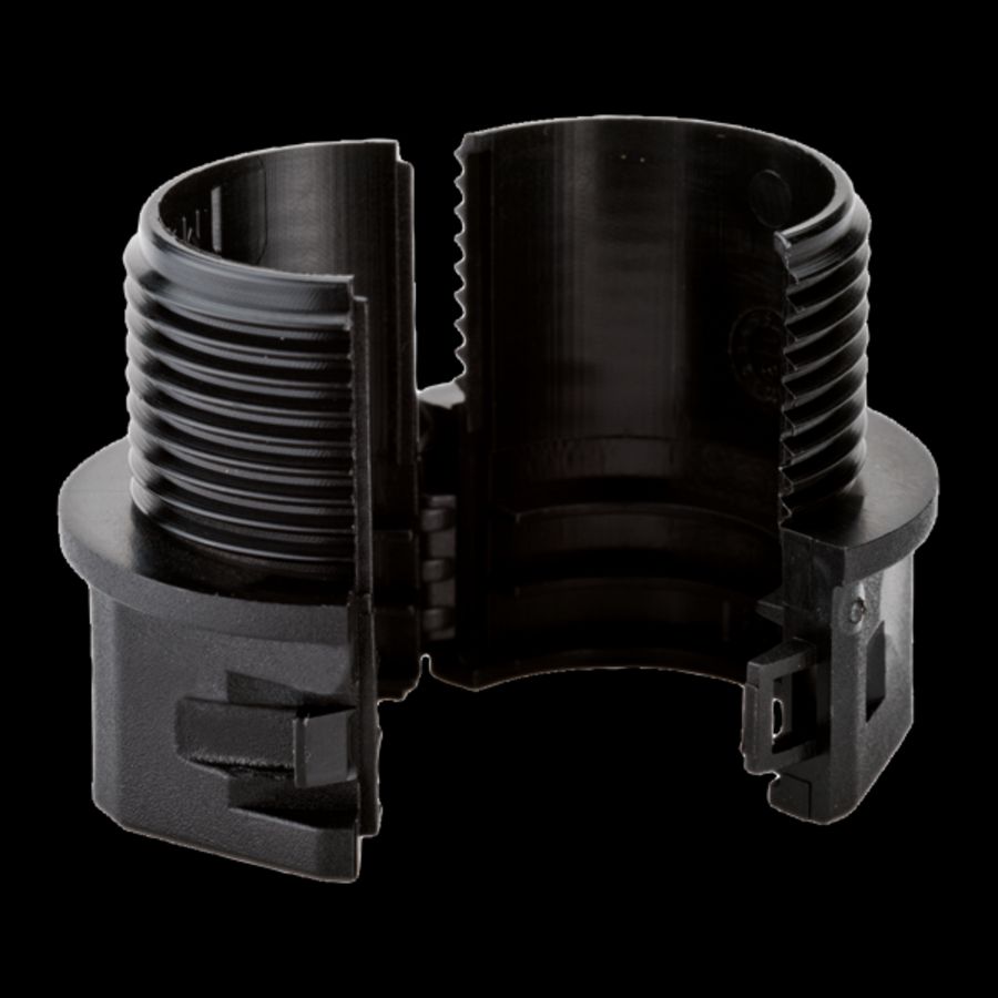 Slangwartel deelbaar kunststof Ø28,5mm M32 IP50 zwart VVE=5