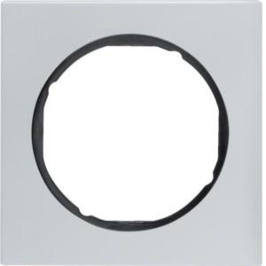 Afdekraam 1-v berker R.3 aluminium/zwart