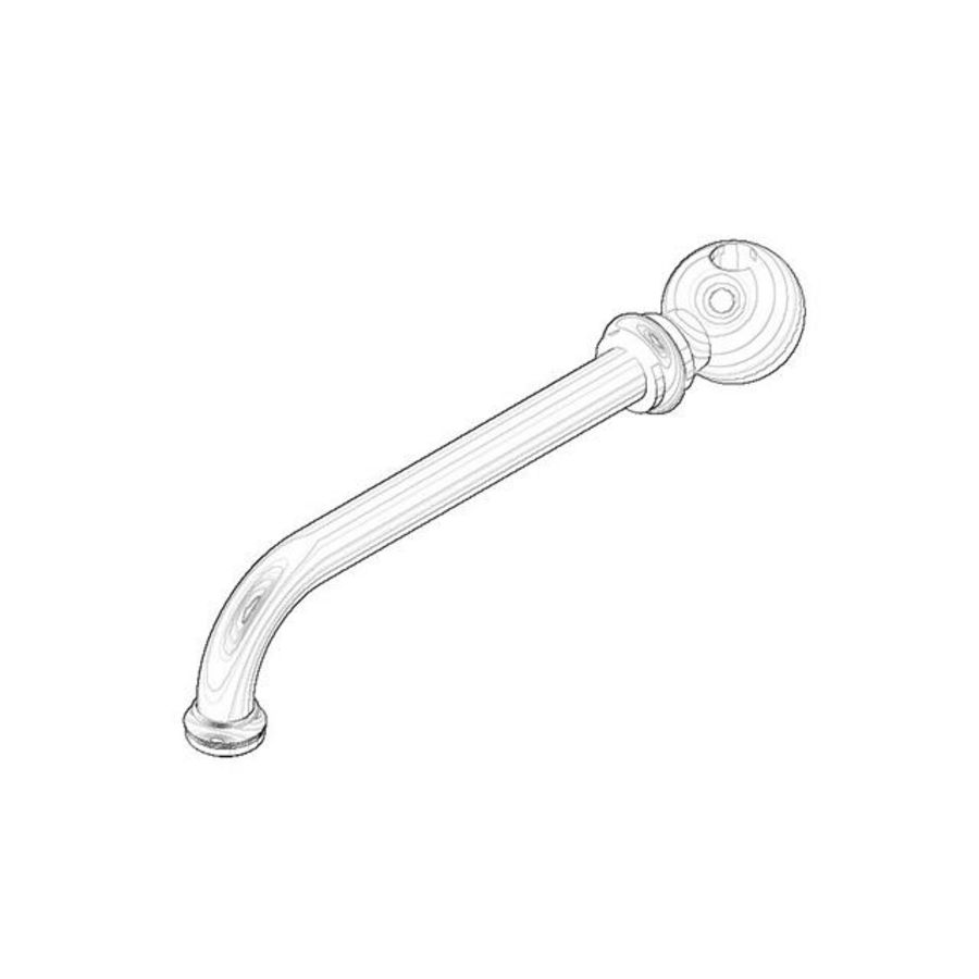 Uitloop voor spoeltafel staand 200mm chr 04282505011-00