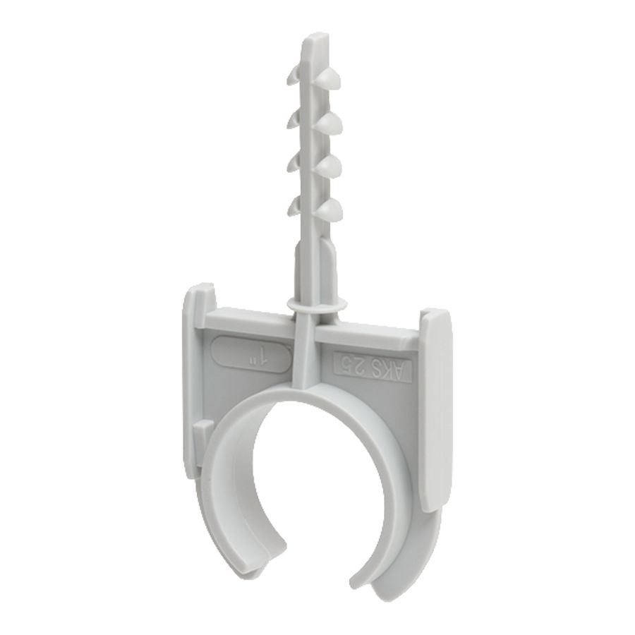 Kunststof buisklempl halvrij boor 6mm 1/24,7-25,8mm VVE=100