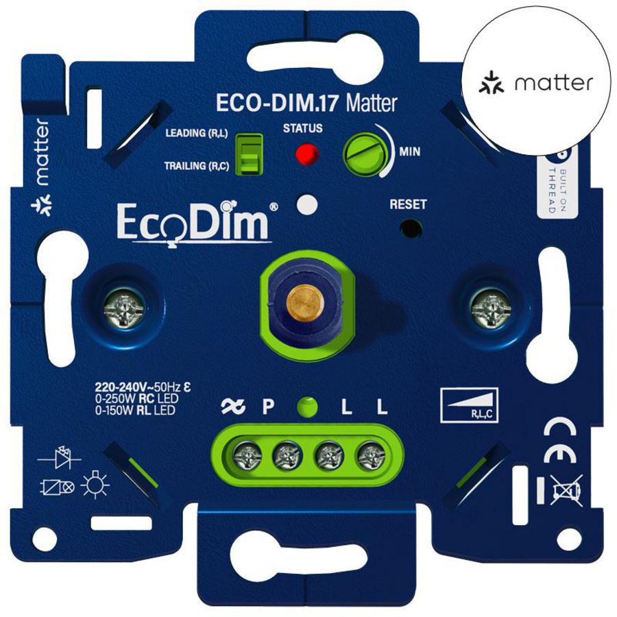 ECO-DIM.17 LED Dimmer Matter push/turn 0-250W