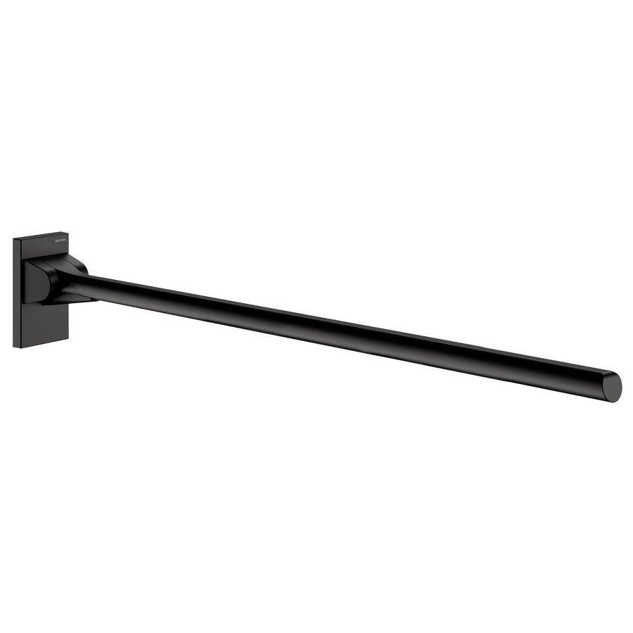 Closetbeugel opklapbaar Ø42mm 900mm mat zwart aluminium incl. bevestiging
