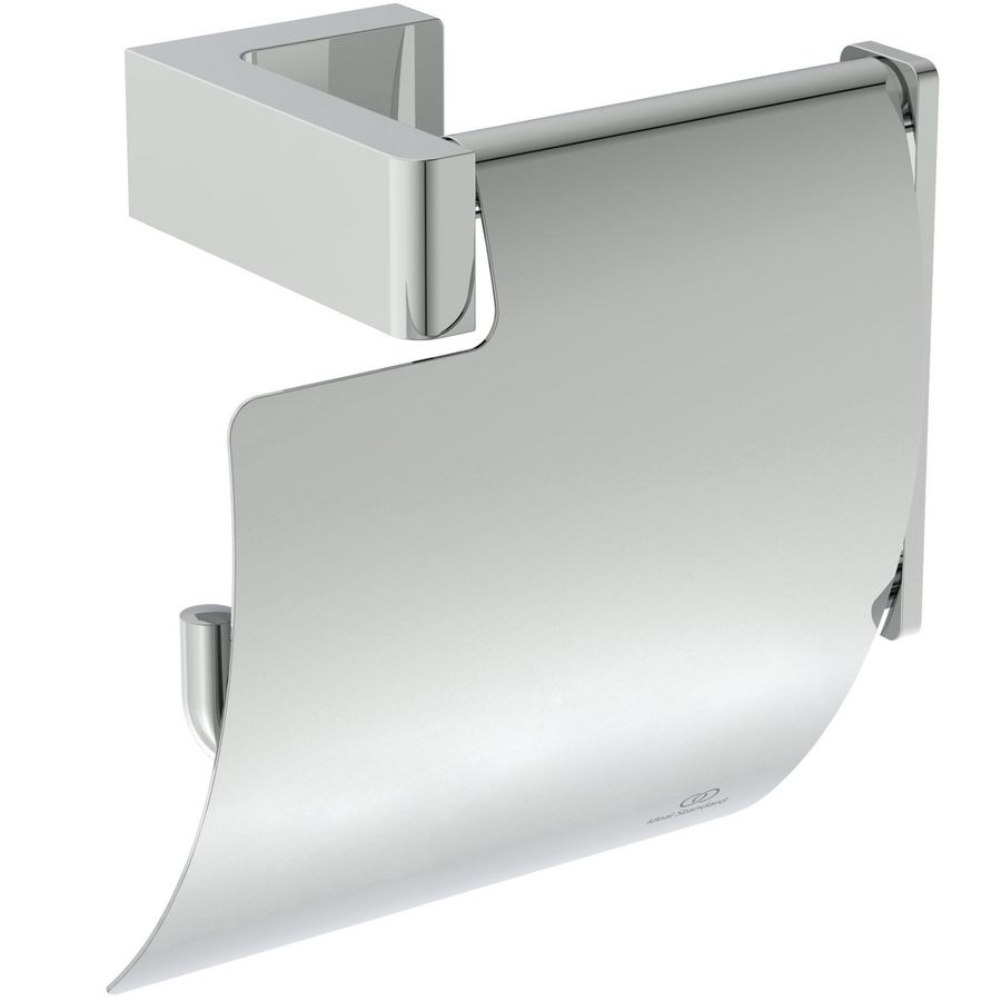 conca Closetrolhouder met klep rechthoekig chroom T4496AA