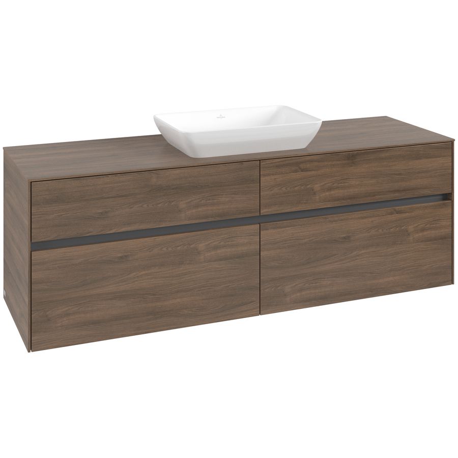 Wastafelonderkast Collaro 1600x548x500mm Ariz.Oak C12000VH
