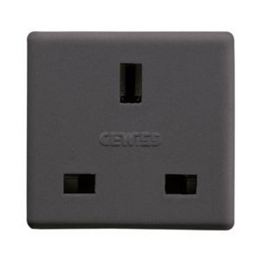 BRITISH STANDARD SOCKET-OUTLET 250V ac-2P+E 13A-2 MODULE