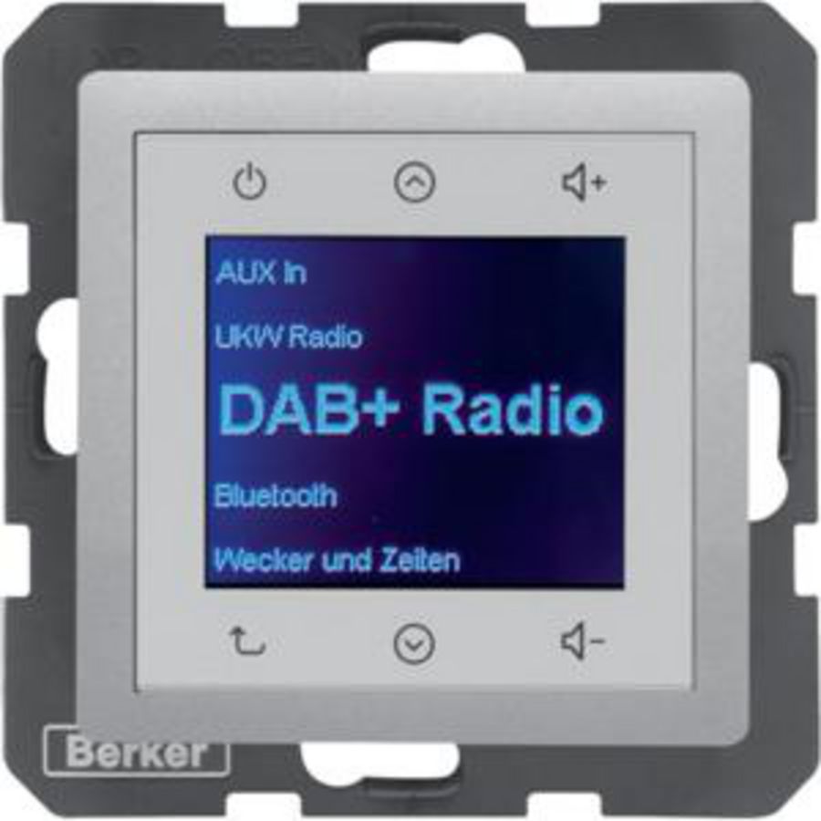 Radio Touch DAB+ Bluetooth berker Q.1/Q.3/Q.7 alu soft fin