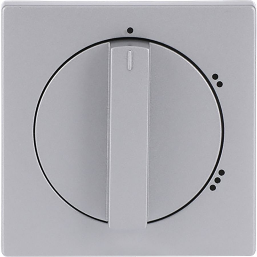 Centraalplaat v 3 standen schak 2710/1 U f-aluzilver (2542 DR/02-83)