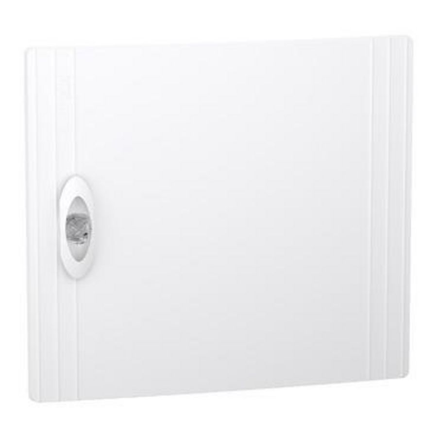 Deur PrismaSeT XS vol wit (RAL9003) verdeler 1 x 13 modules