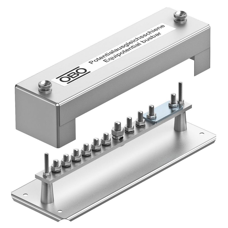 Potentiaalvereffeningsrail 348mm staal