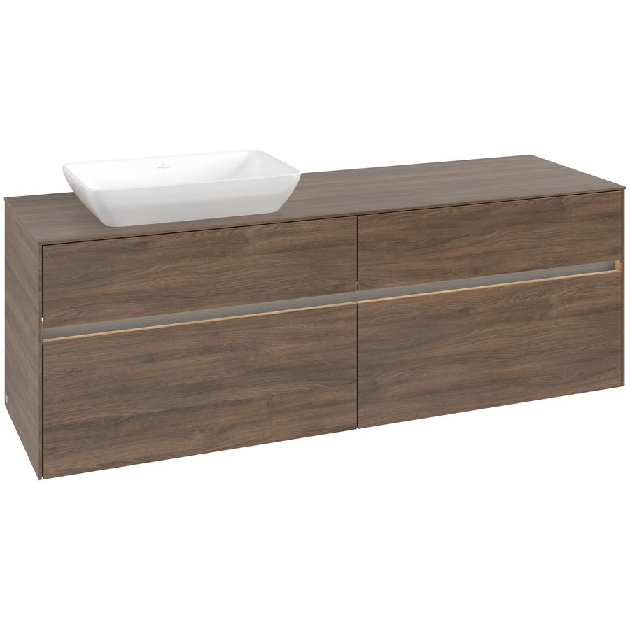 Wastafelonderkast Collaro 1600x548x500mm Ariz.Oak C121B0VH