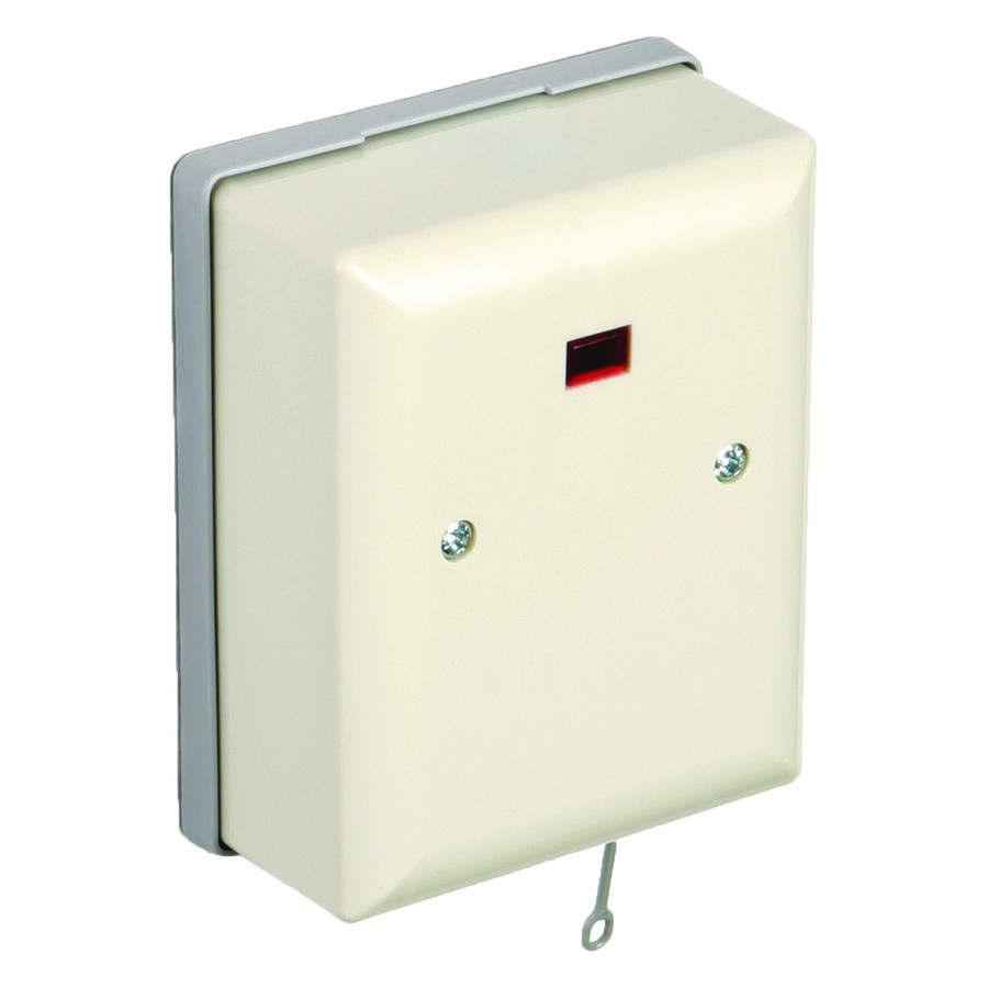 Wasmachine trekschakelaar 16A 2-polig opbouw