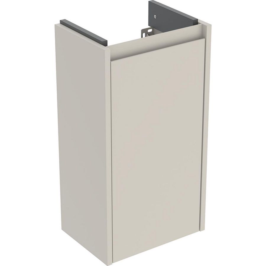 Onderkast voor fontein 1 deur: 32.4x60.6x23cm Breedte wastafel=36cm zandgrijs / gelakt zijdemat