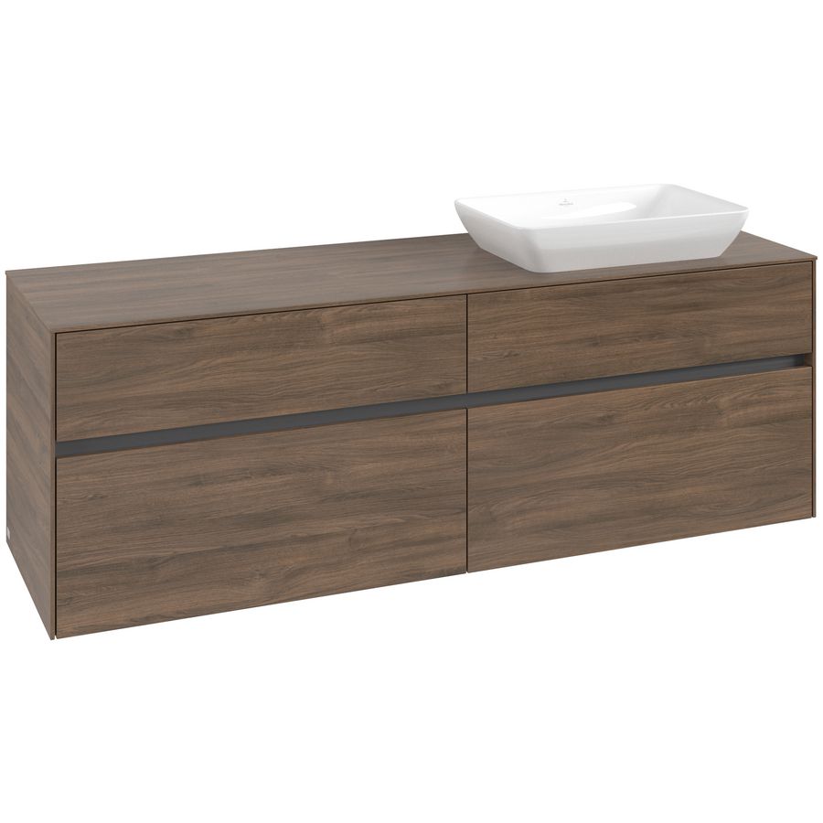 Wastafelonderkast Collaro 1600x548x500mm Ariz.Oak C12200VH