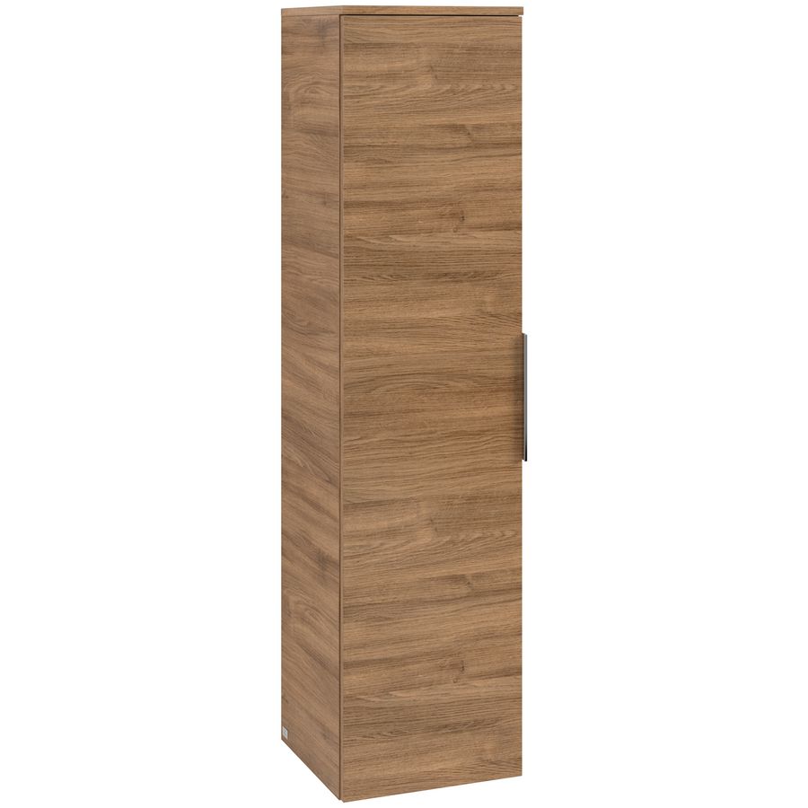 Hoge kast ARCHITECTURA 350x1400x346mm Oak Kansas B89600RH greep alu. glans